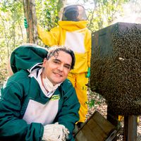 O prof. Élio Barbieri Junior, do IFMT, busca divulgar a técnica no Brasil para que seja utilizada na formação de novos apicultores